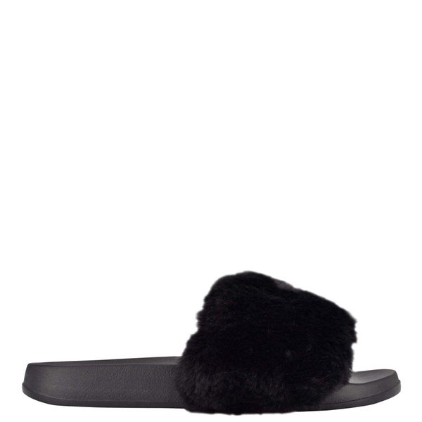 Nine West Stayhome Cozy Flat Black Slippers | South Africa 97B09-1S24